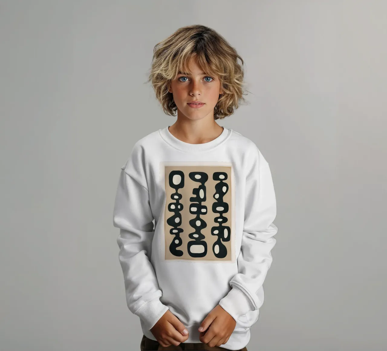 Mid-Century Abstract Balance felpa bambino da cityart