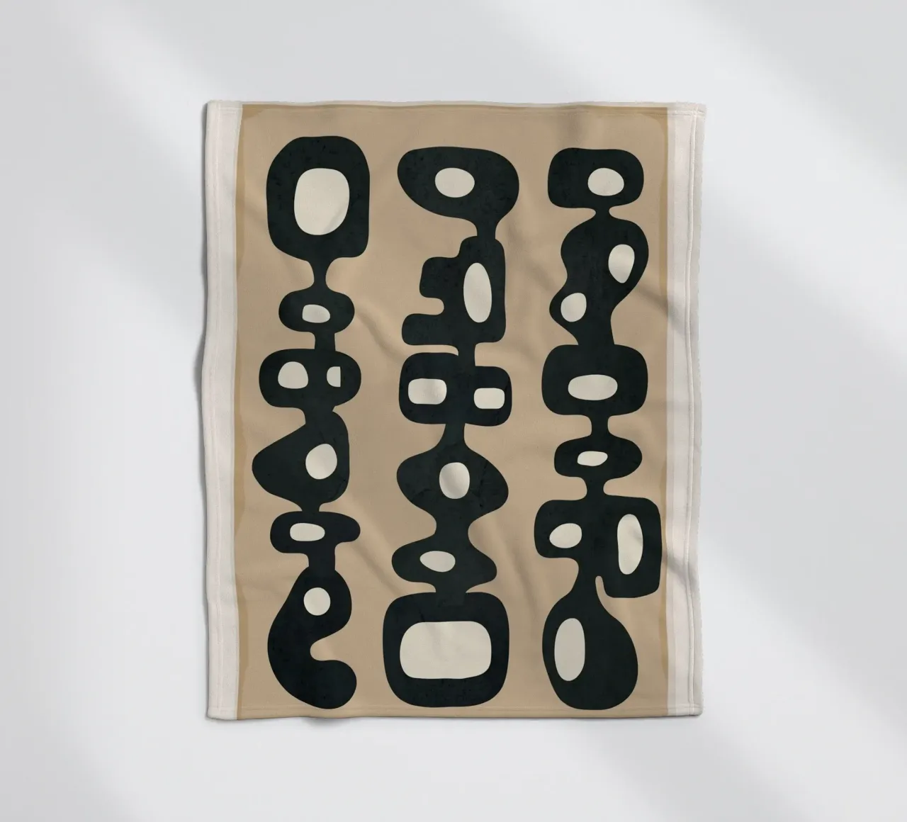 Mid-Century Abstract Balance coperta in pile da cityart