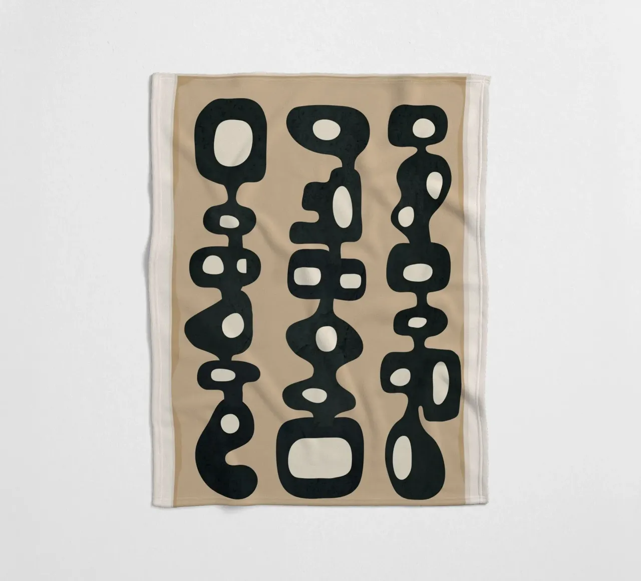 Mid-Century Abstract Balance coperta in pile da cityart