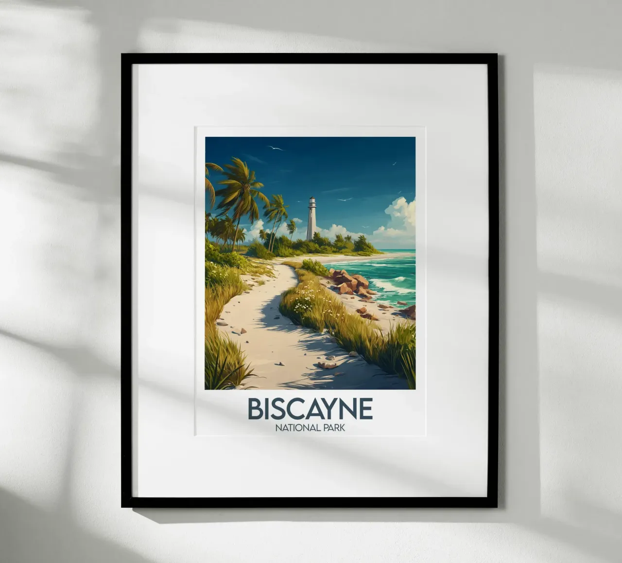 Poster del Parco Nazionale di Biscayne poster con telaio in plastica da Frame the World