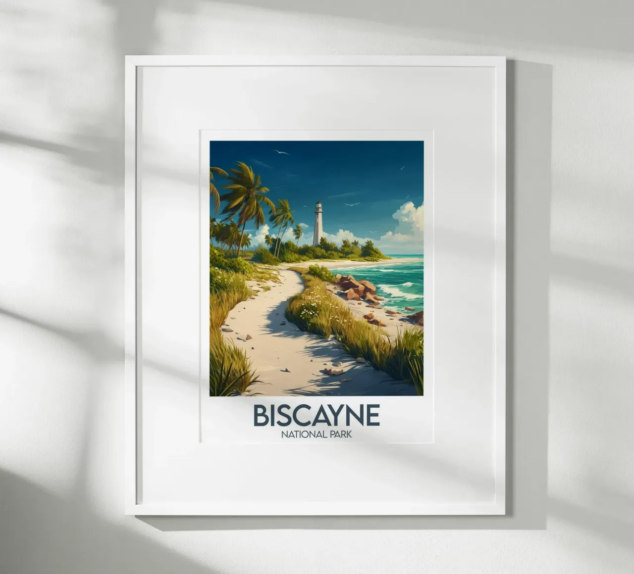 Poster del Parco Nazionale di Biscayne poster con telaio in plastica da Frame the World