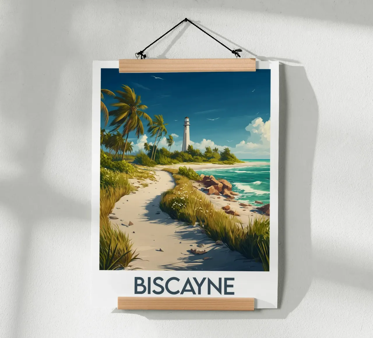 Poster del Parco Nazionale di Biscayne poster con telaio in plastica da Frame the World