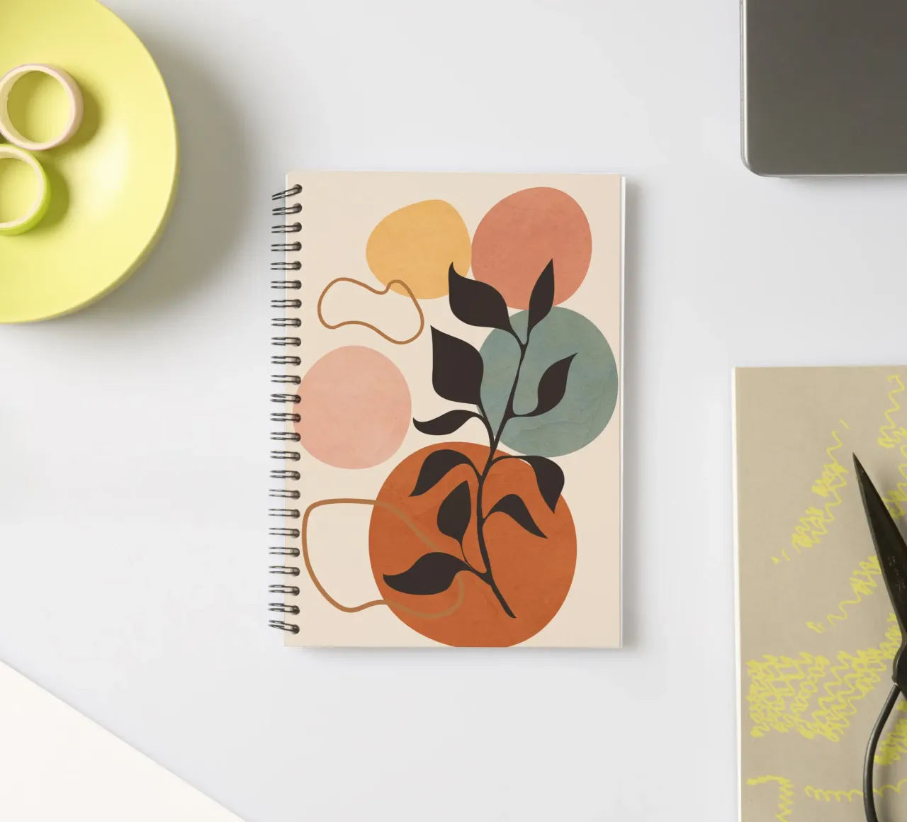 Abstract Minimal Shapes 23 spiral notebook by cityart