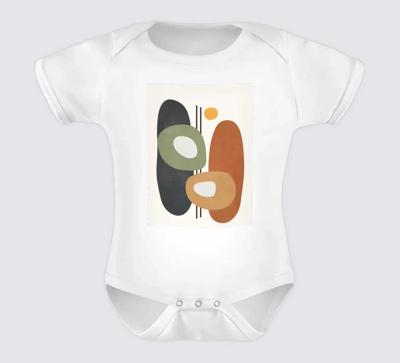 Modern Abstract Shapes 1 body neonato maniche corte da cityart