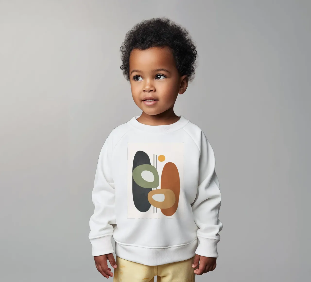 Modern Abstract Shapes 1 felpa neonato da cityart