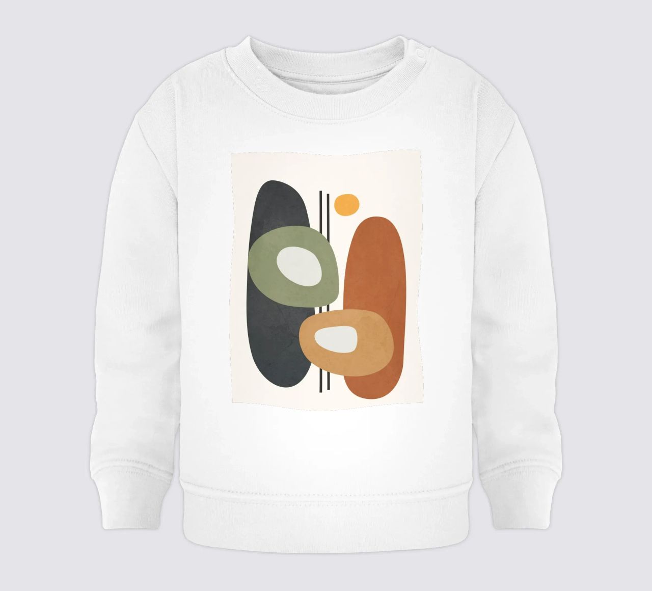 Modern Abstract Shapes 1 felpa neonato da cityart