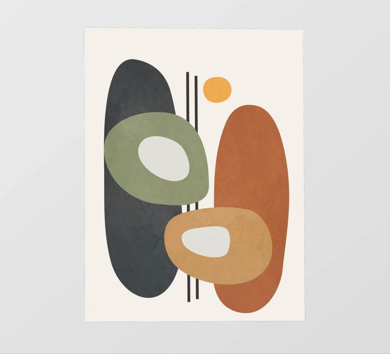 Modern Abstract Shapes 1 pellicola backlit da cityart
