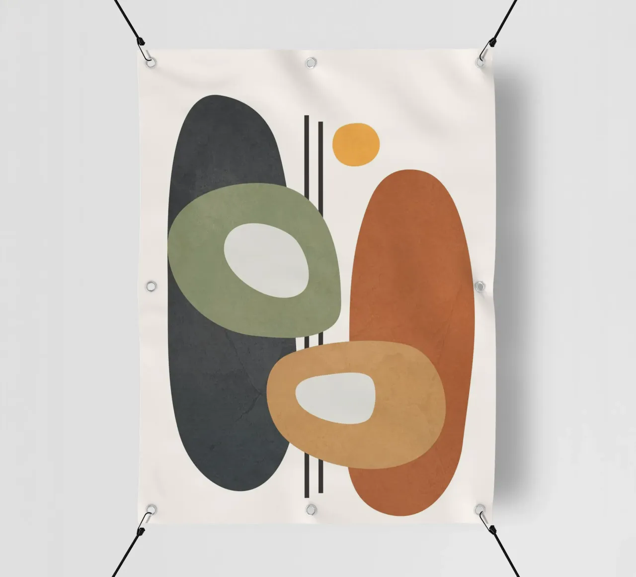 Modern Abstract Shapes 1 telo in pvc da cityart