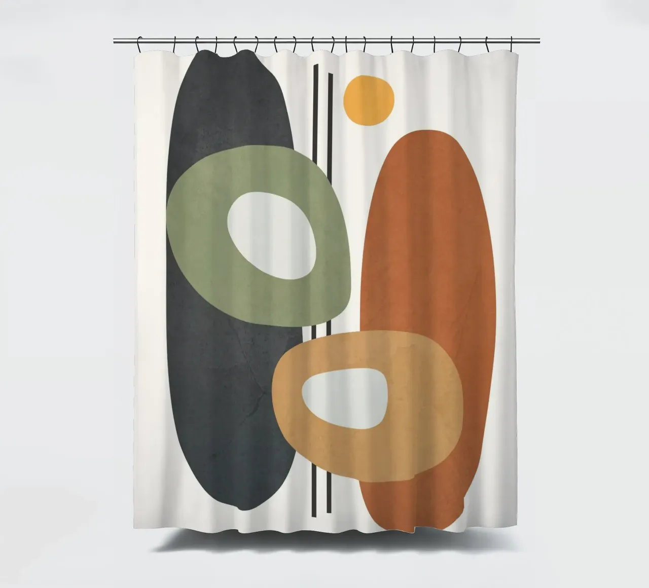 Modern Abstract Shapes 1 tenda da doccia da cityart