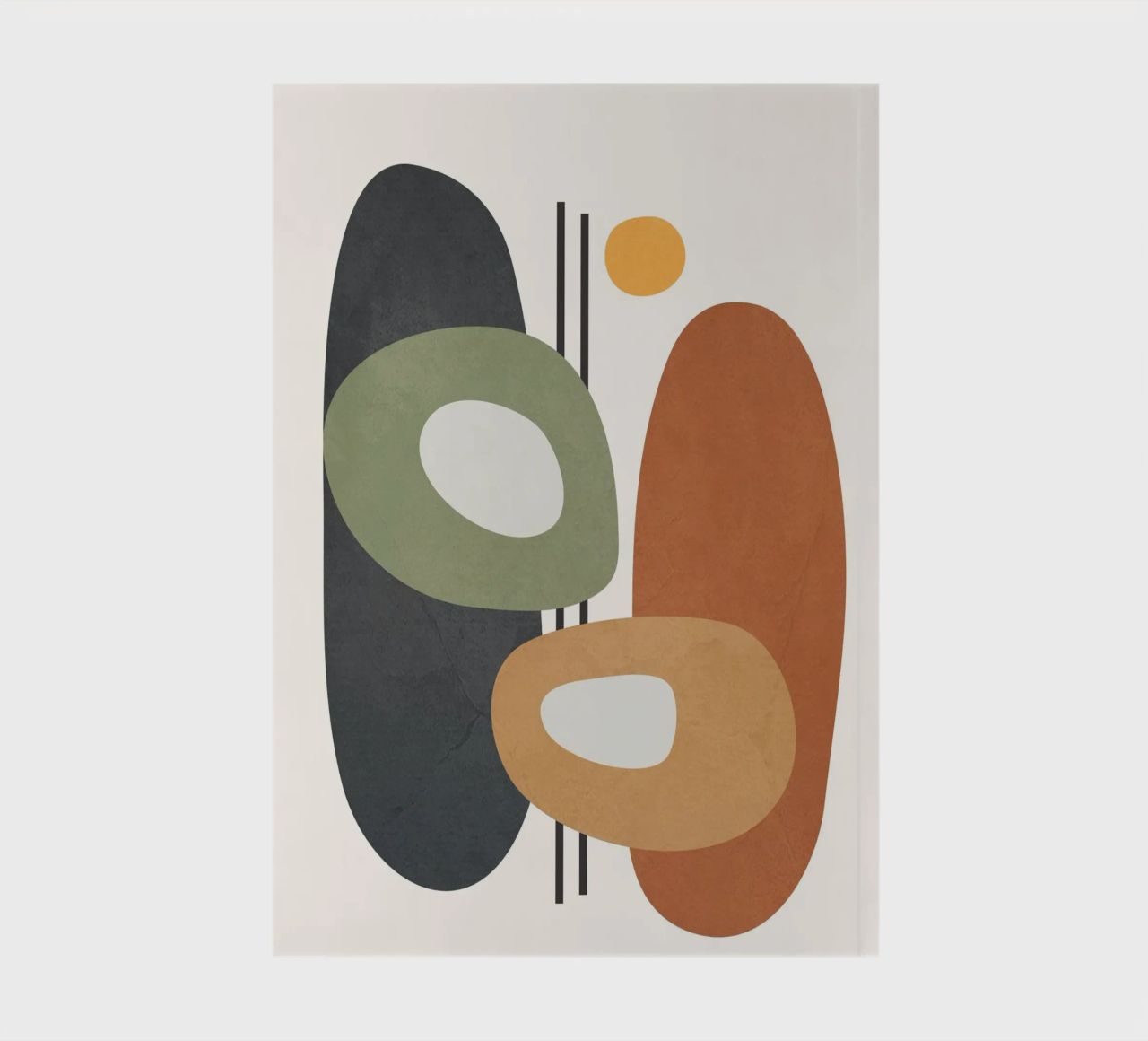 Modern Abstract Shapes 1 notebook by cityart