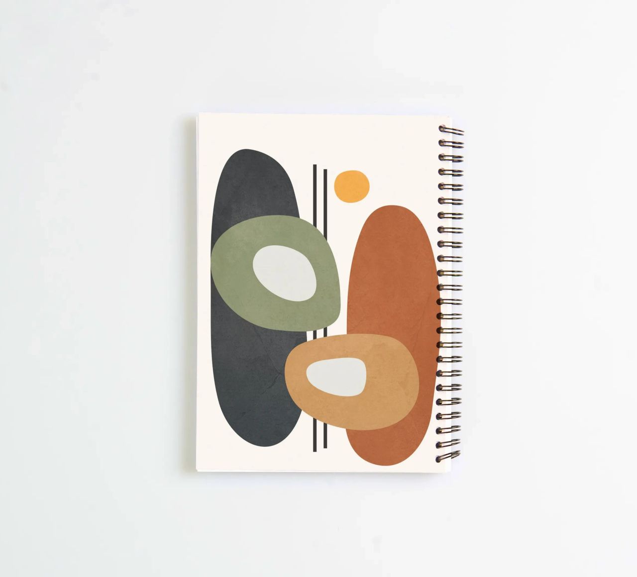 Modern Abstract Shapes 1 spiral notebook by cityart