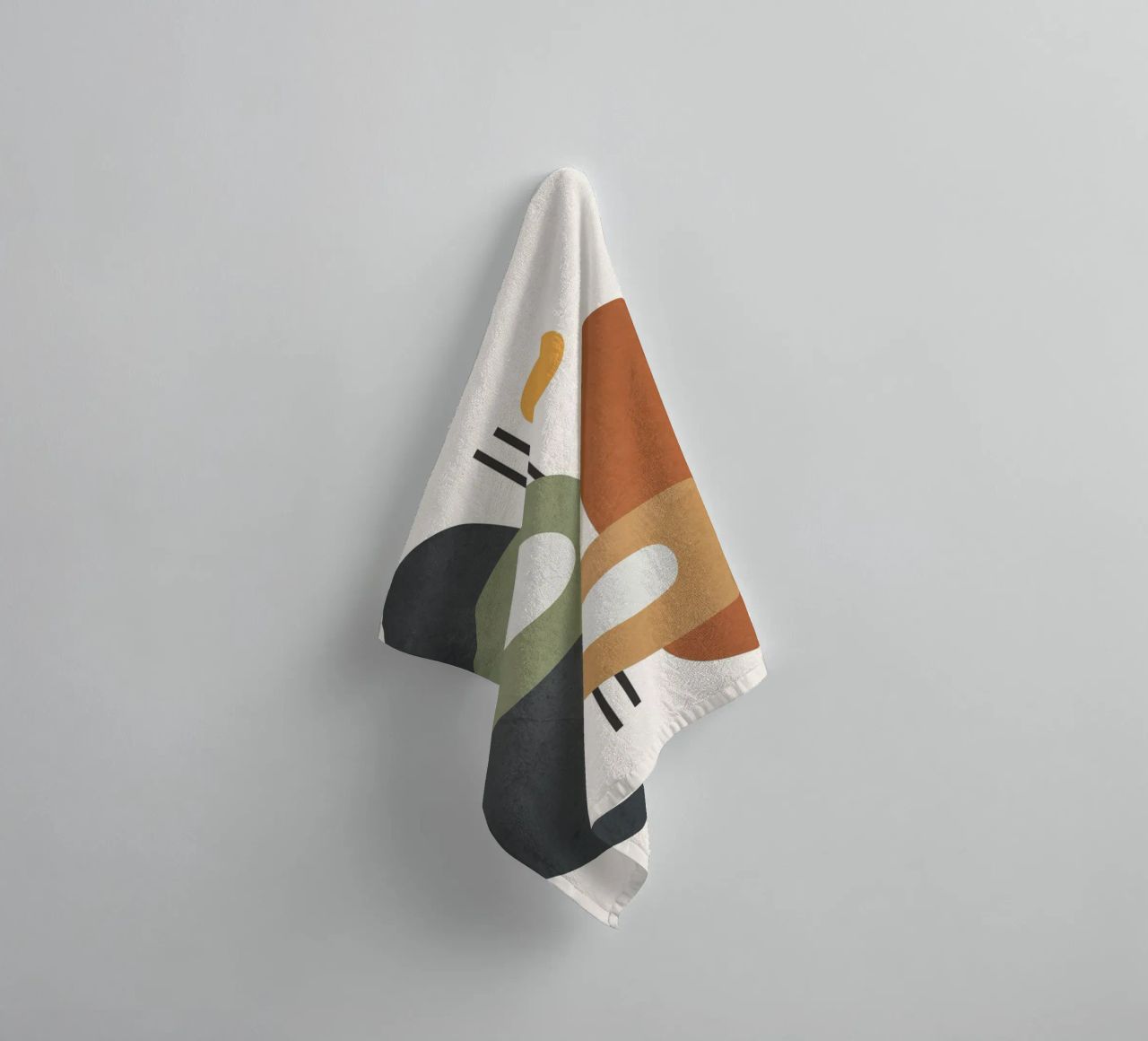 Modern Abstract Shapes 1 towel by cityart