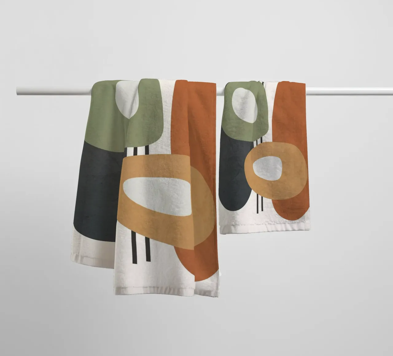 Modern Abstract Shapes 1 toalla de baño de cityart