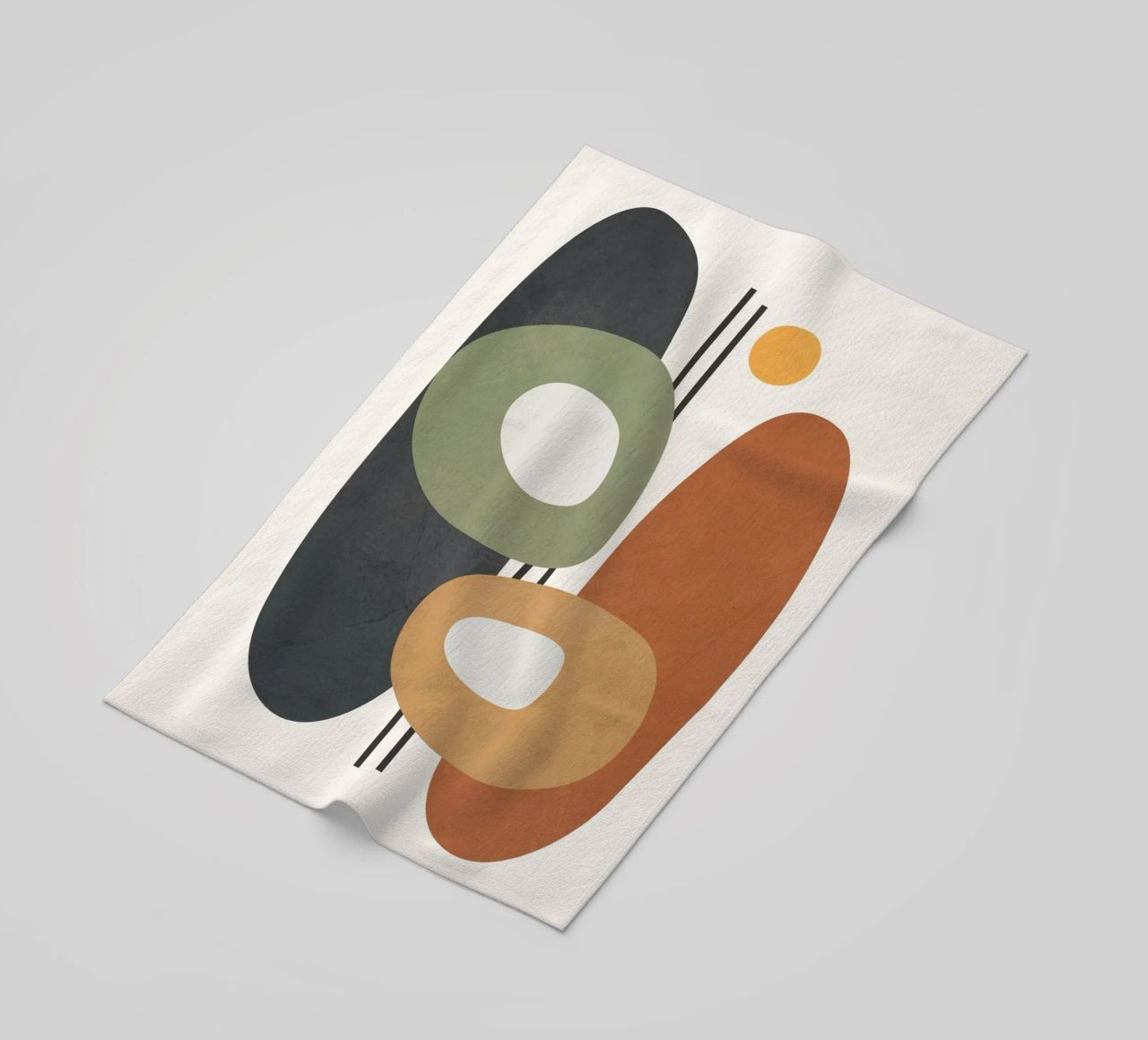 Modern Abstract Shapes 1 telo mare da cityart