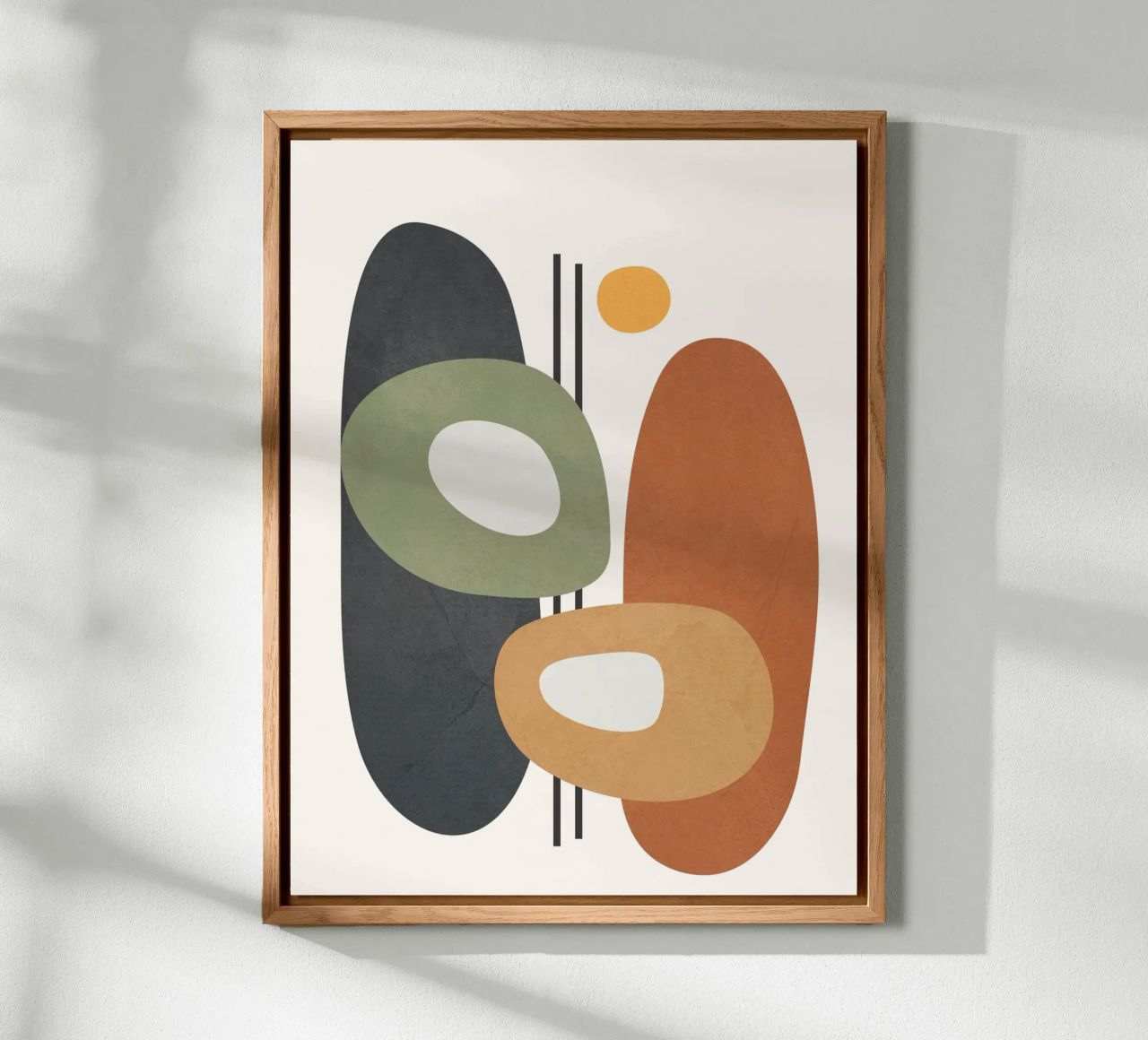 Modern Abstract Shapes 1 alluminio dibond da cityart