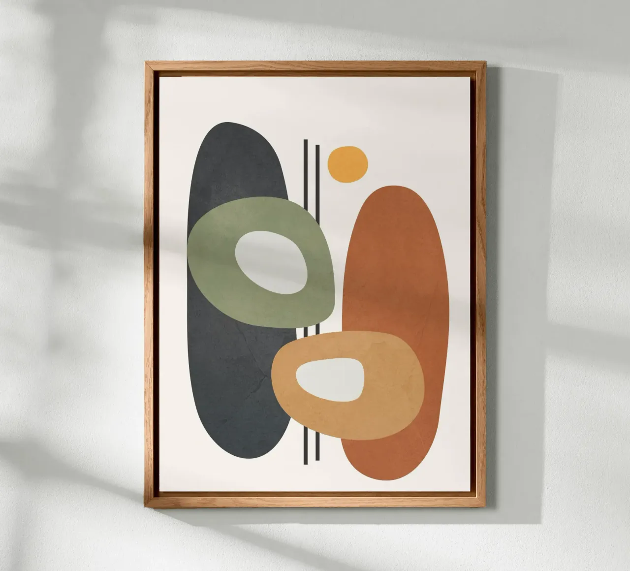 Modern Abstract Shapes 1 alluminio dibond da cityart