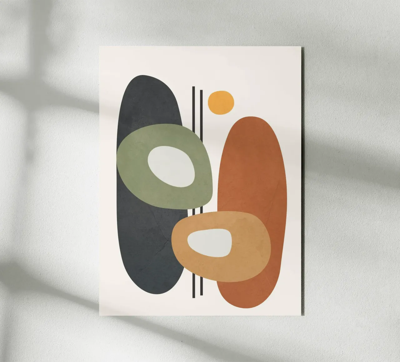 Modern Abstract Shapes 1 alluminio dibond da cityart