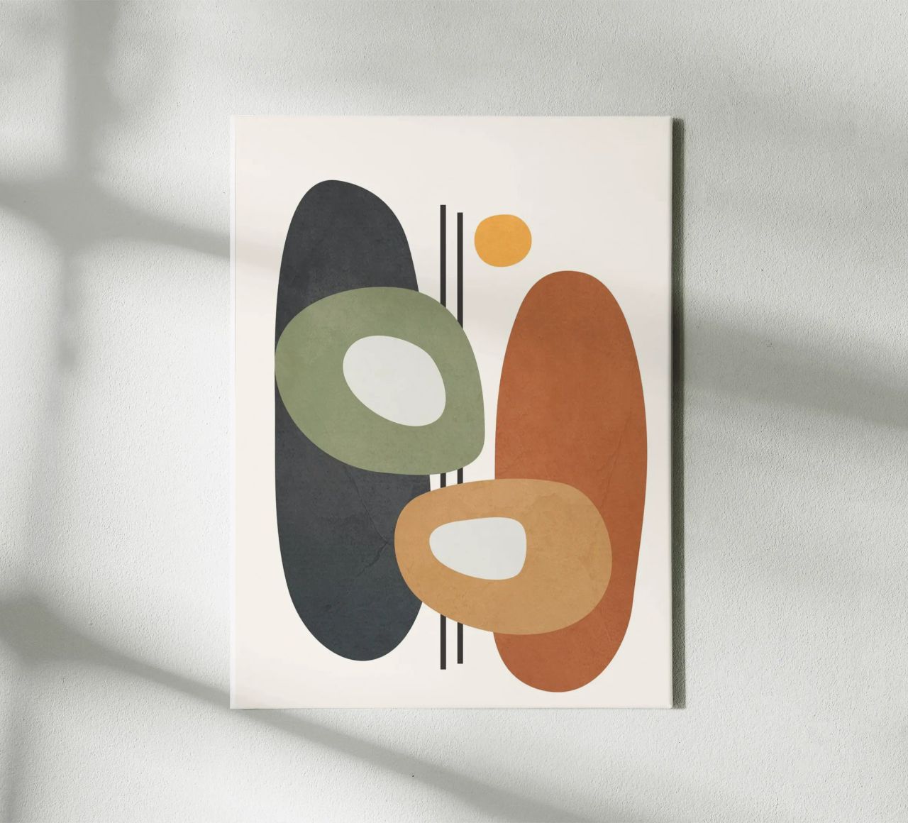 Modern Abstract Shapes 1 canvas by cityart