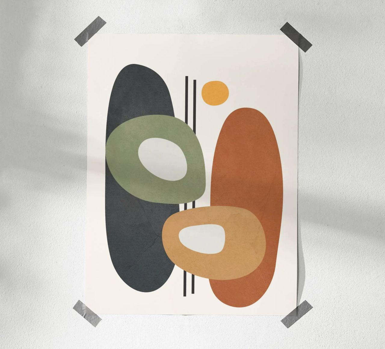 Modern Abstract Shapes 1 poster by cityart