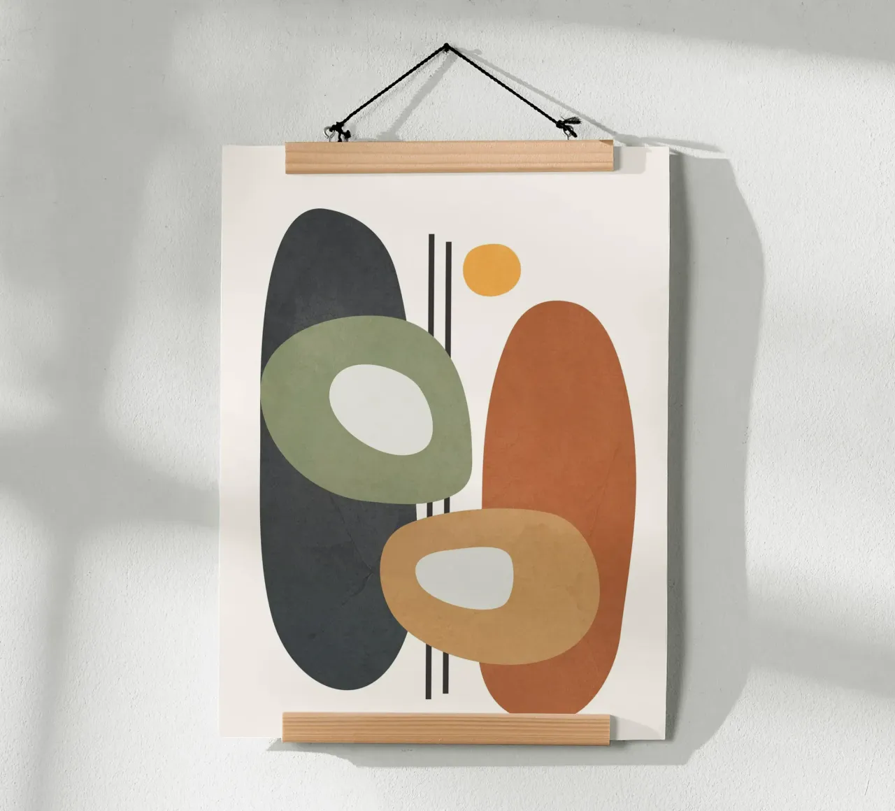 Modern Abstract Shapes 1 carta hahnemühle da cityart