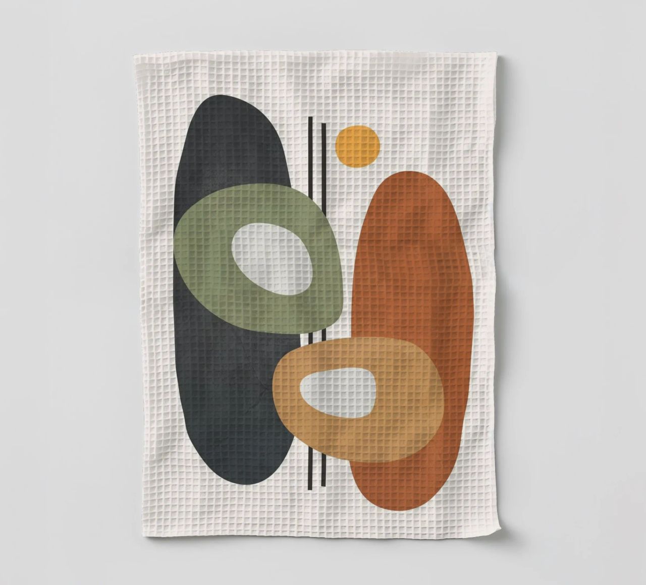 Modern Abstract Shapes 1 torchon de cityart