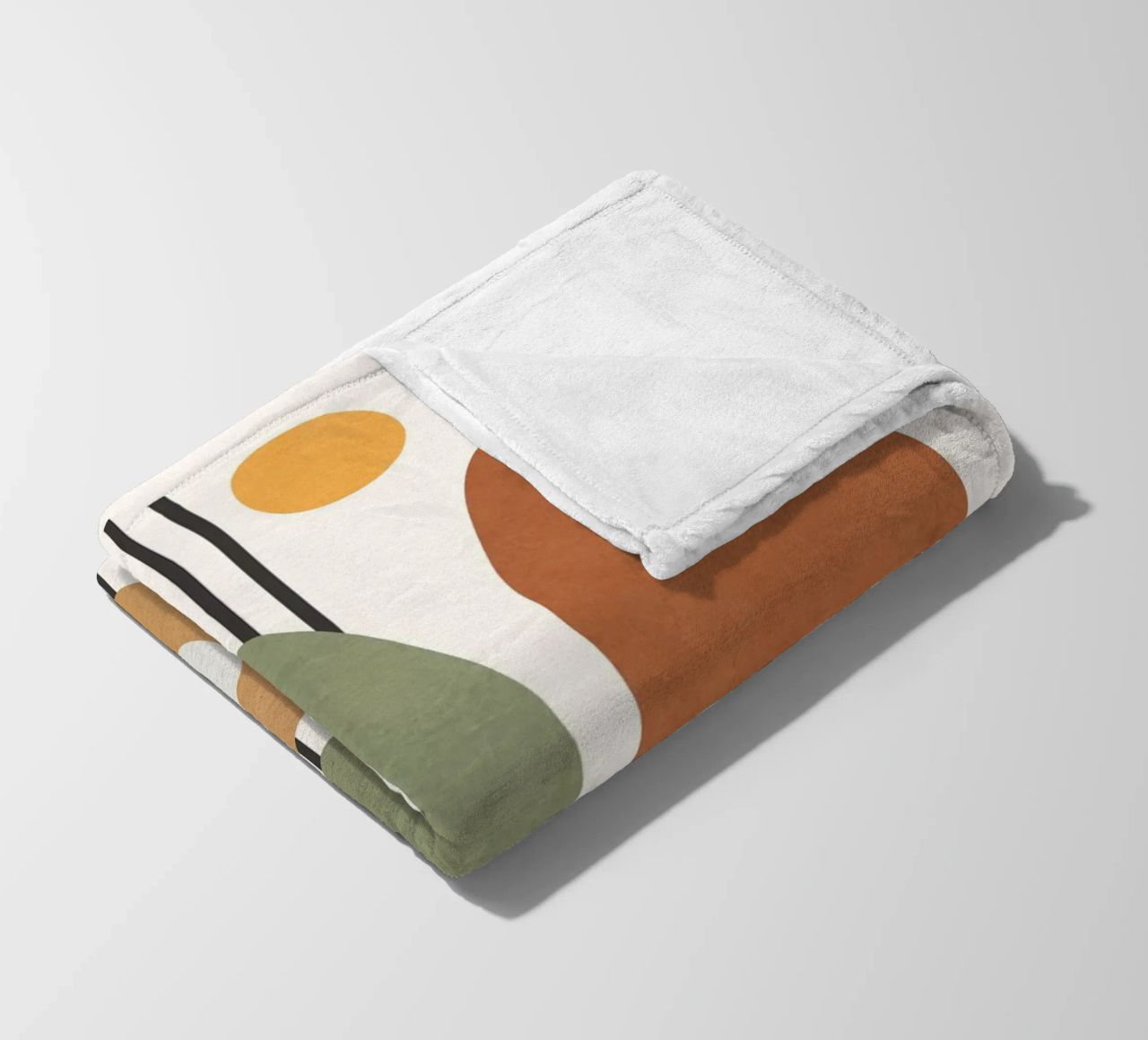 Modern Abstract Shapes 1 fleece blanket by cityart