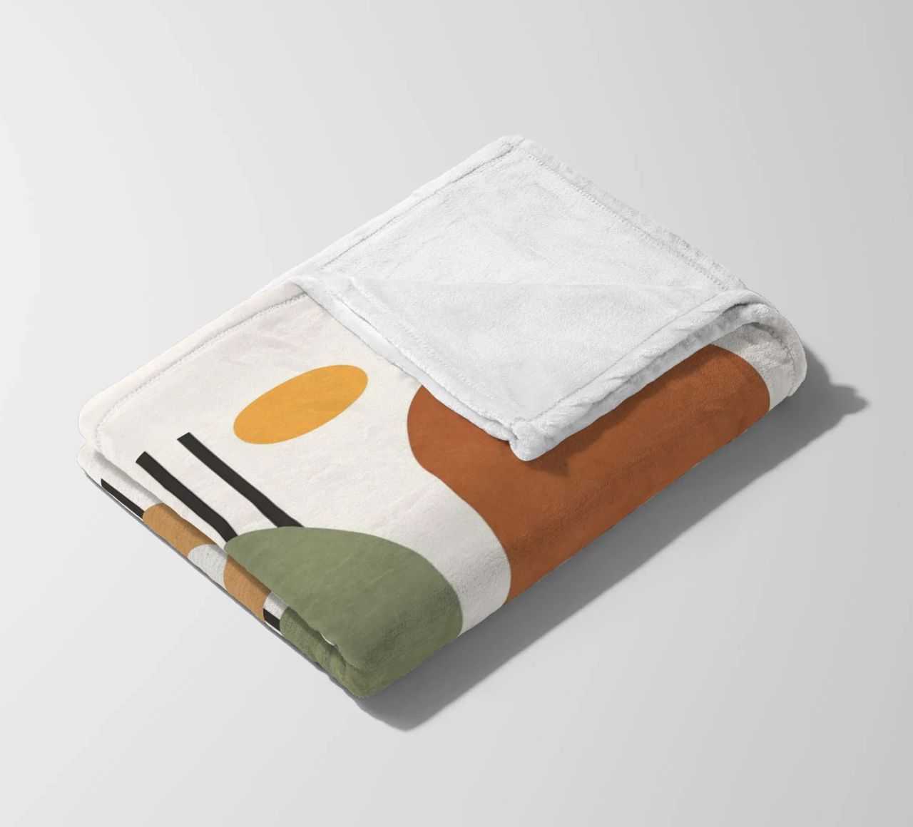 Modern Abstract Shapes 1 fleece blanket by cityart