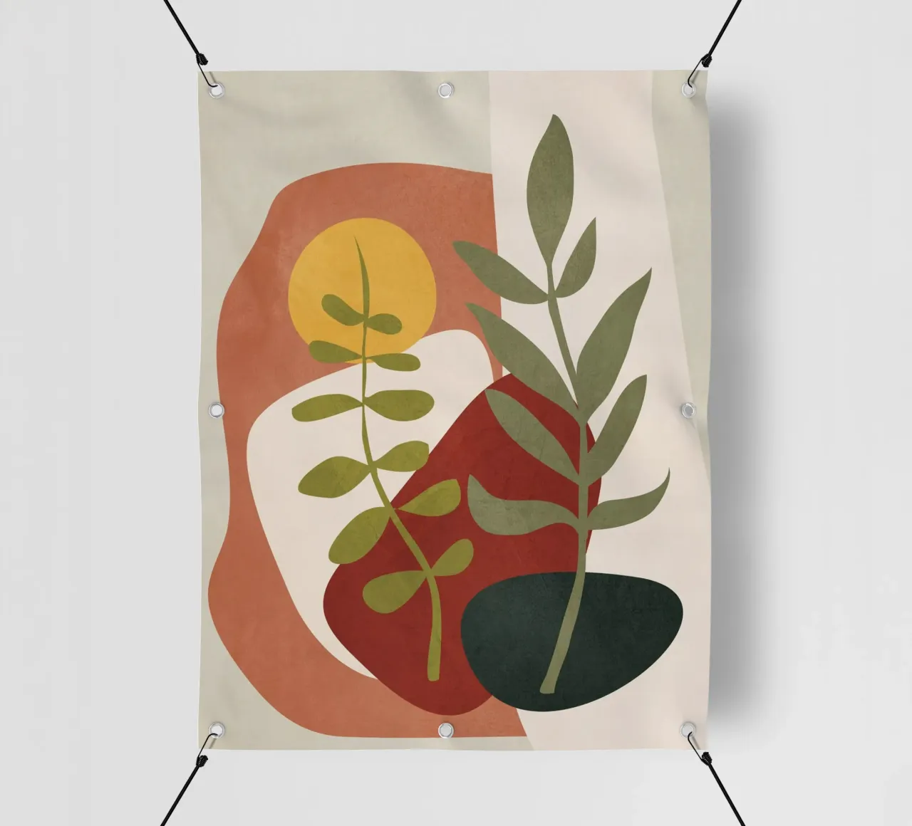 Two Abstract Branches telo in pvc da cityart