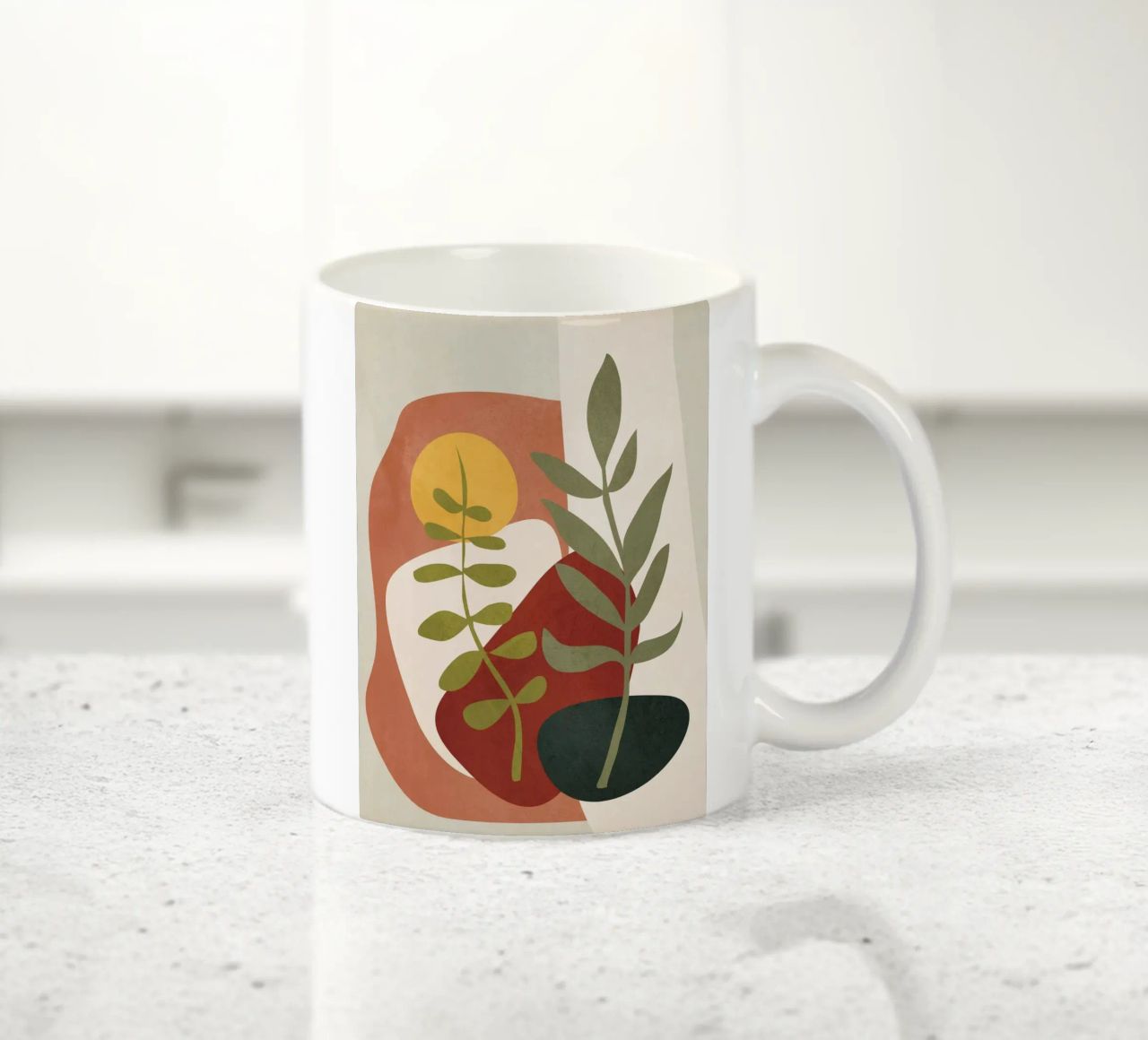 Two Abstract Branches tazza in ceramica da cityart