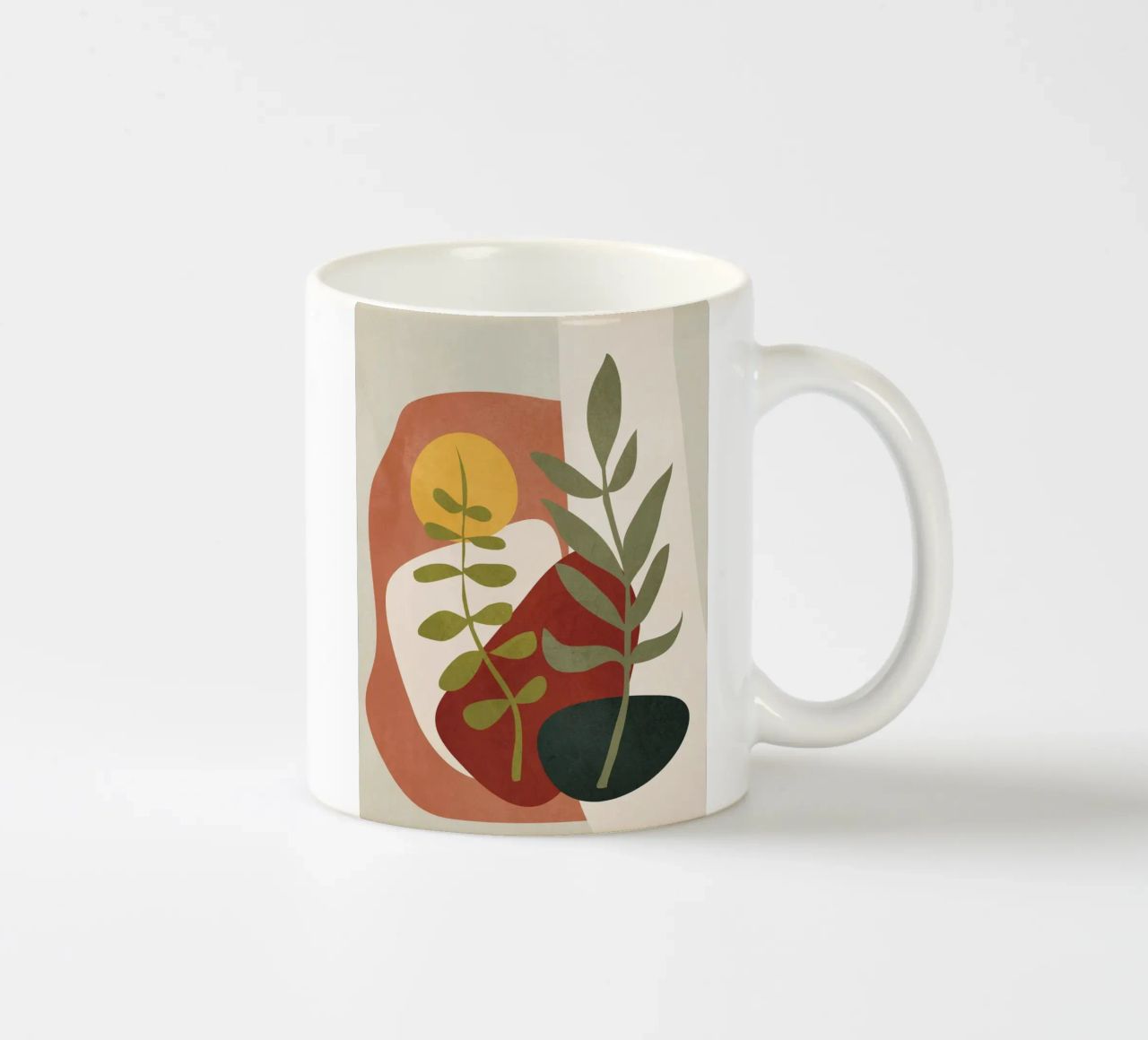 Two Abstract Branches tazza in ceramica da cityart