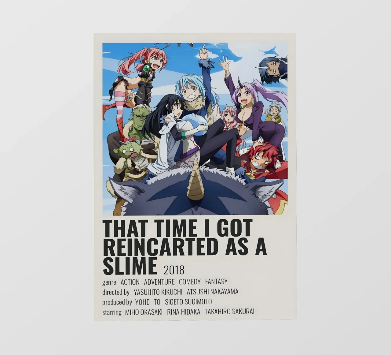 THAT TIME I GOT REINCARTED AS A SLIME 2018 telo in pvc da Totoya