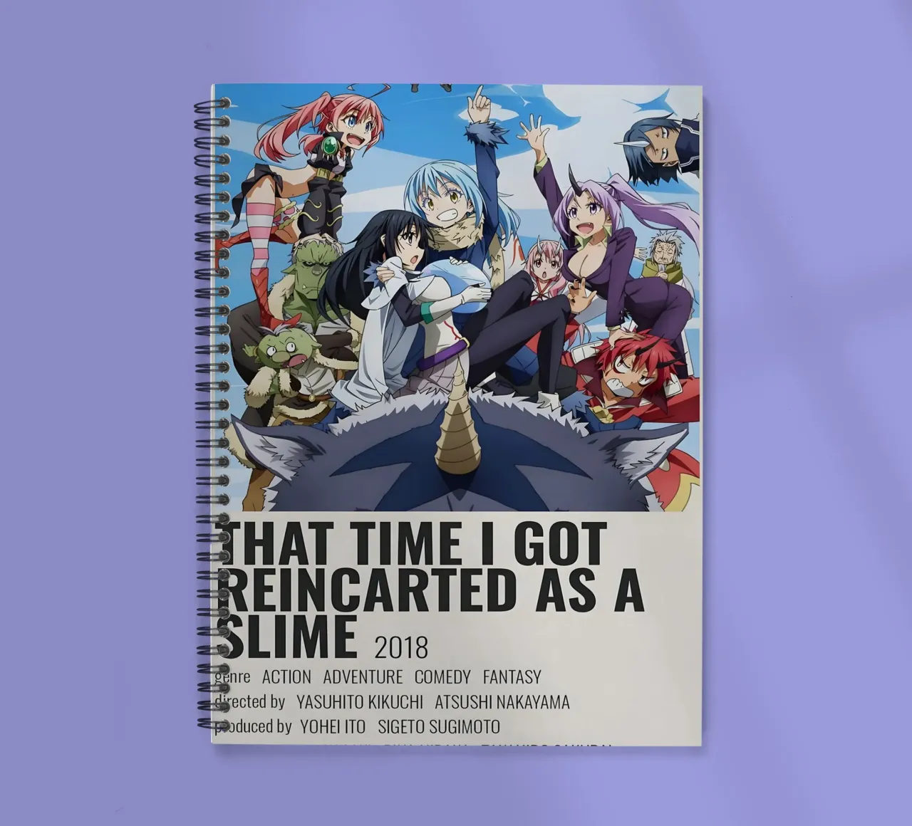 THAT TIME I GOT REINCARTED AS A SLIME 2018 spiral notebook by Totoya