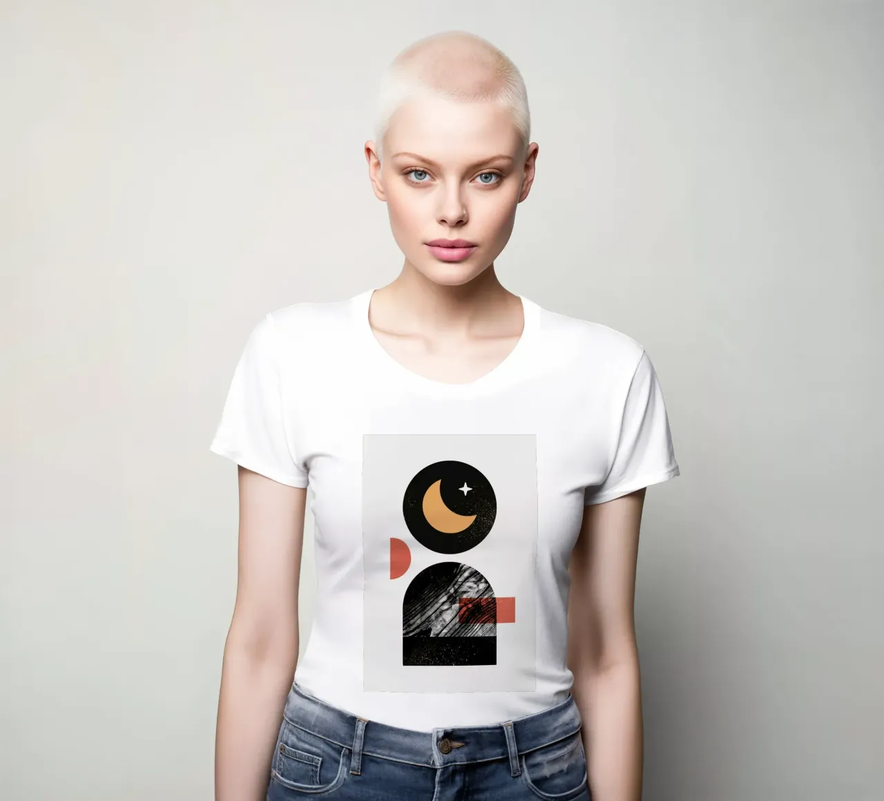 Texture Landscape 2 women's fitted t-shirt by Chris Wharton