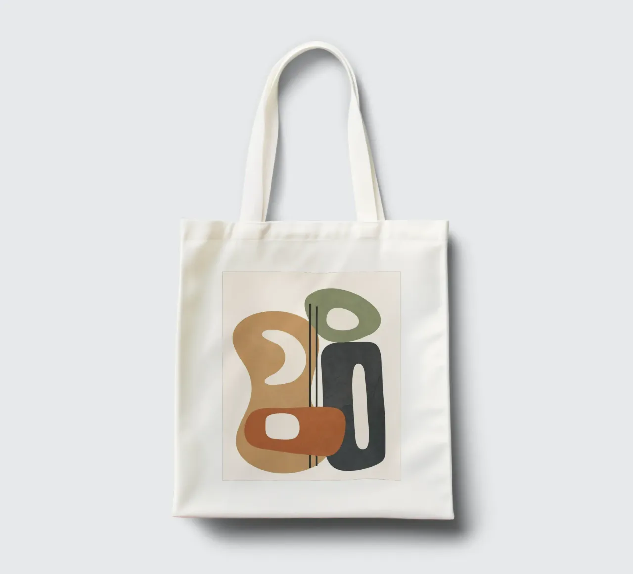 Modern Abstract Shapes 2 borsa in juta da cityart