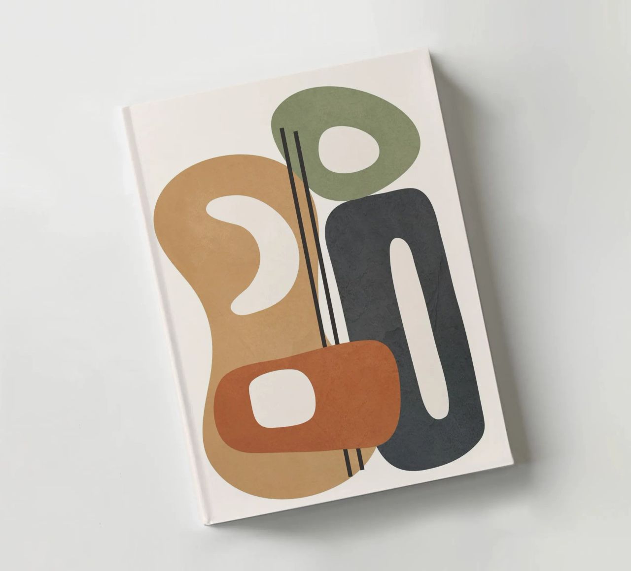 Modern Abstract Shapes 2 notebook by cityart