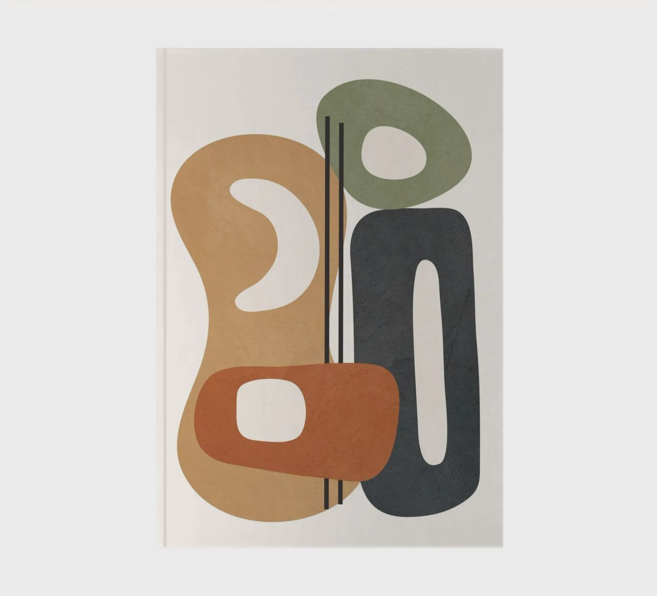 Modern Abstract Shapes 2 notebook by cityart