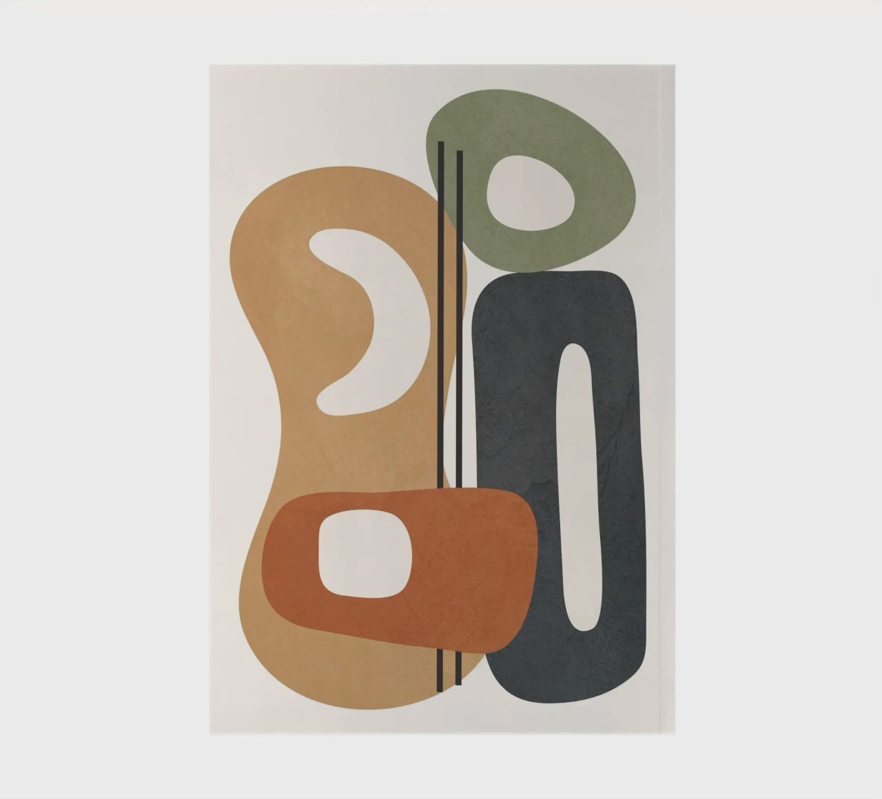 Modern Abstract Shapes 2 notebook by cityart