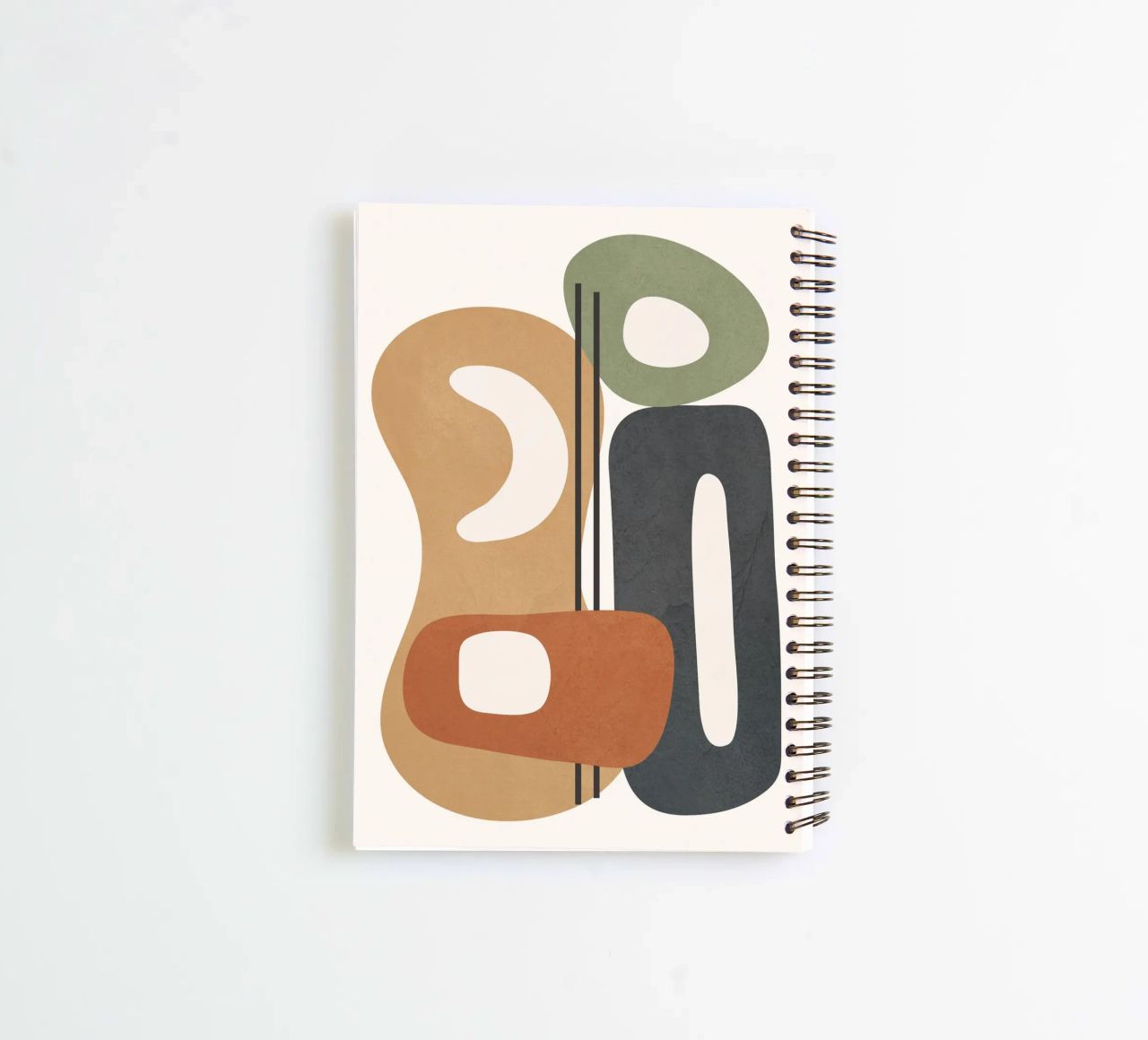 Modern Abstract Shapes 2 spiral notebook by cityart