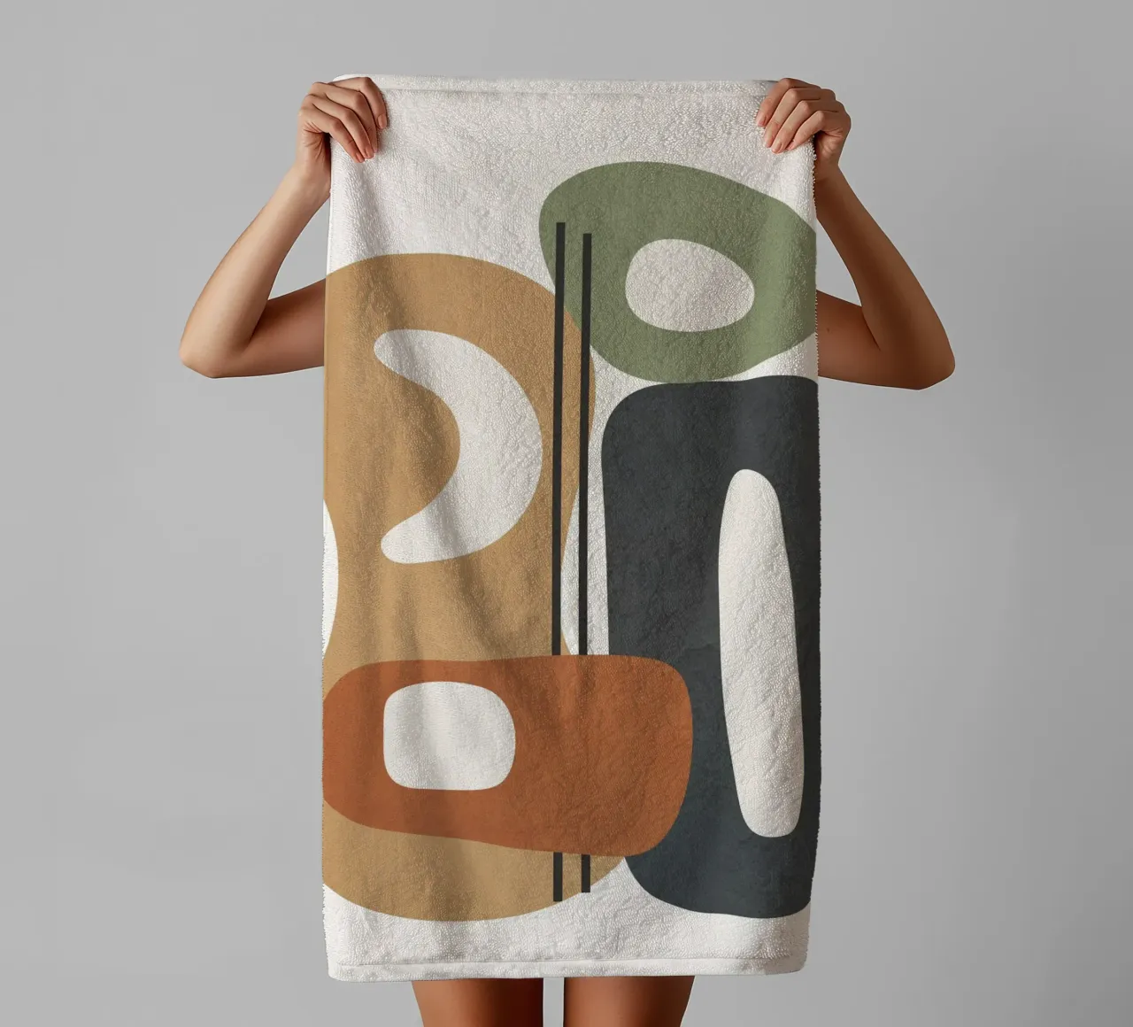 Modern Abstract Shapes 2 Handtuch von cityart