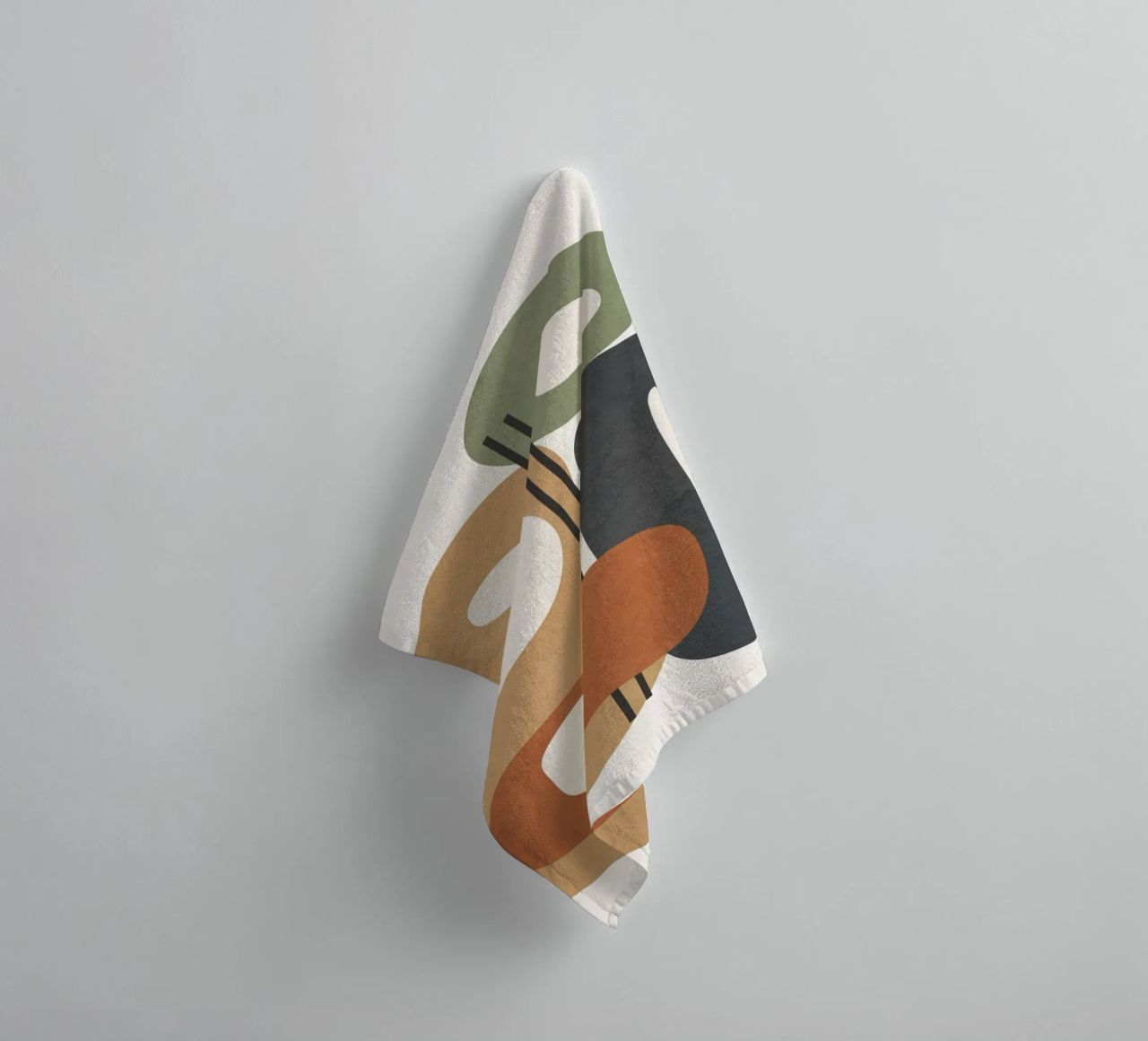 Modern Abstract Shapes 2 towel by cityart