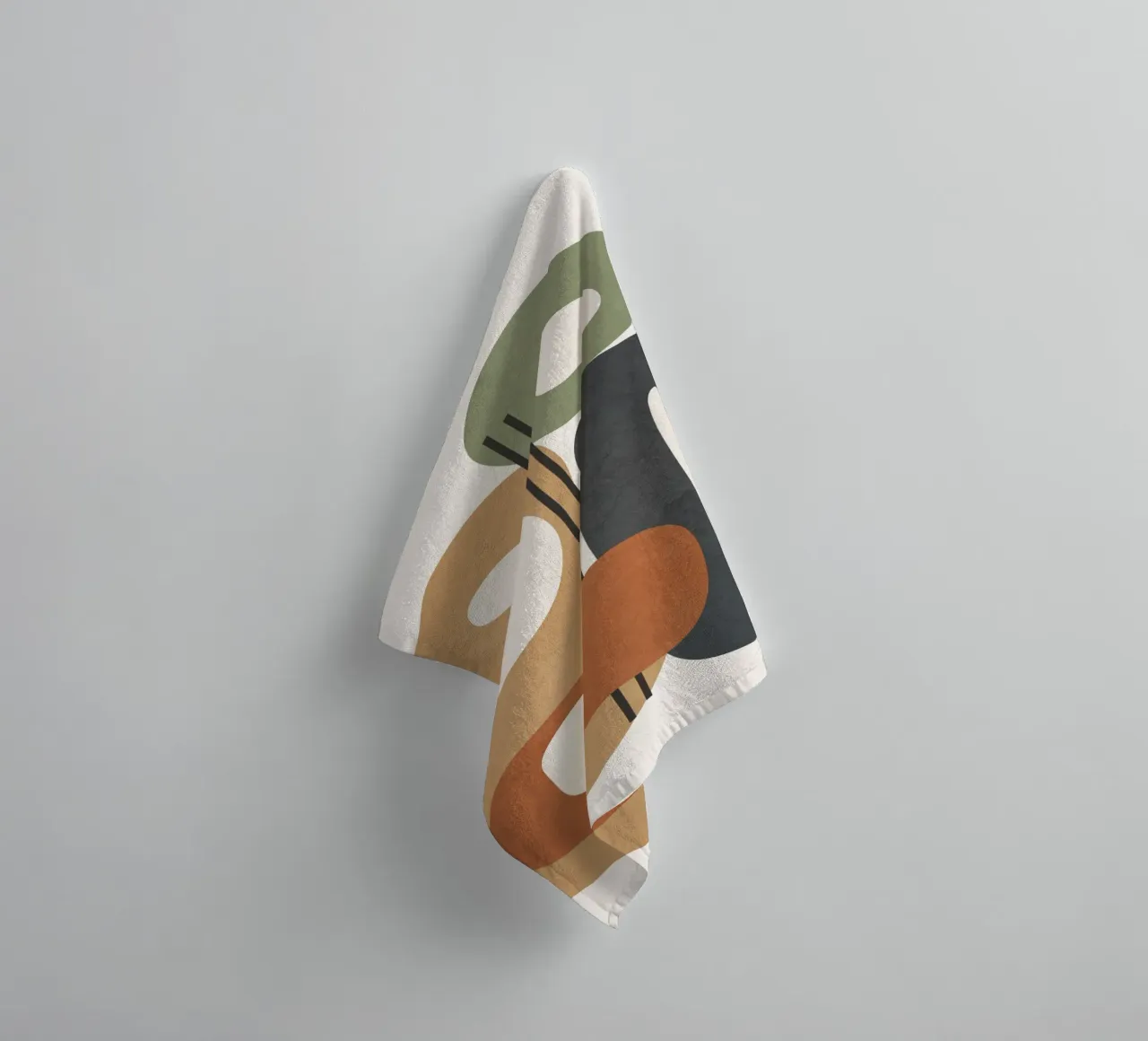Modern Abstract Shapes 2 Handtuch von cityart