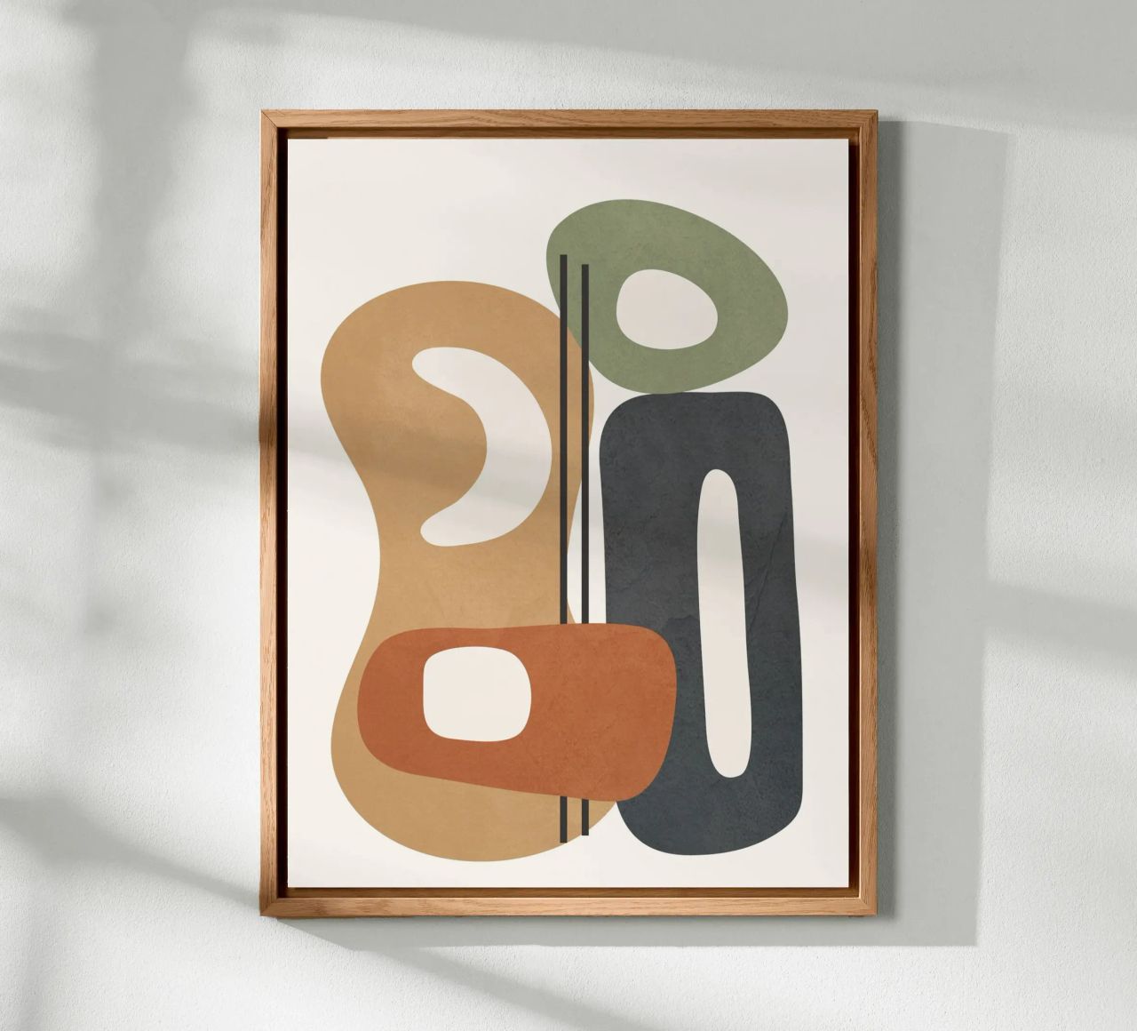 Modern Abstract Shapes 2 alluminio dibond da cityart
