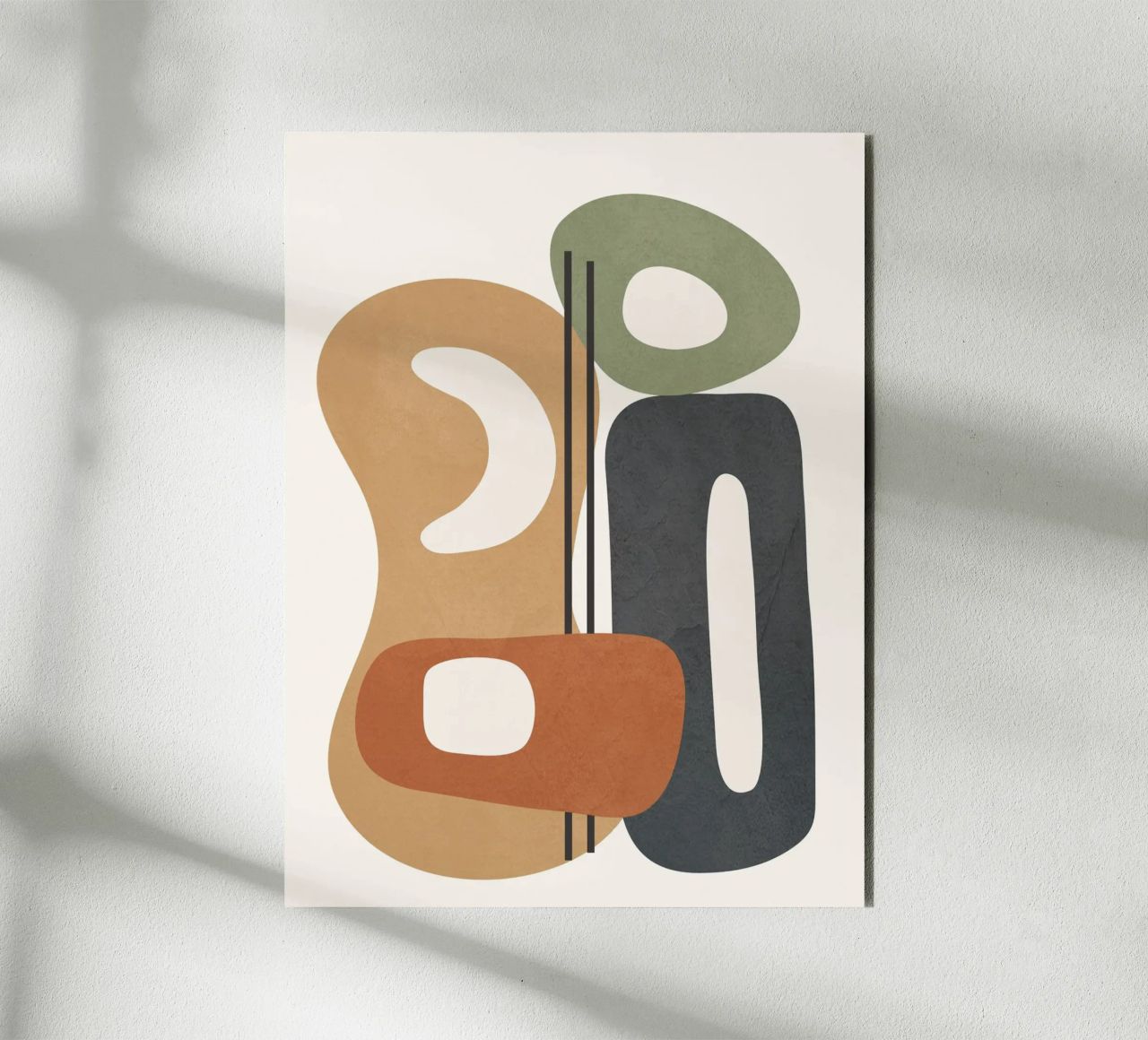 Modern Abstract Shapes 2 alluminio dibond da cityart