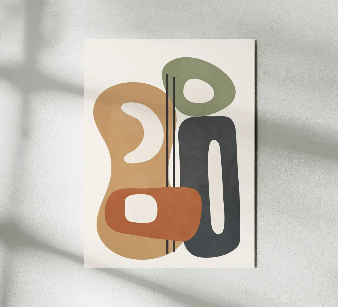 Modern Abstract Shapes 2 alluminio dibond da cityart