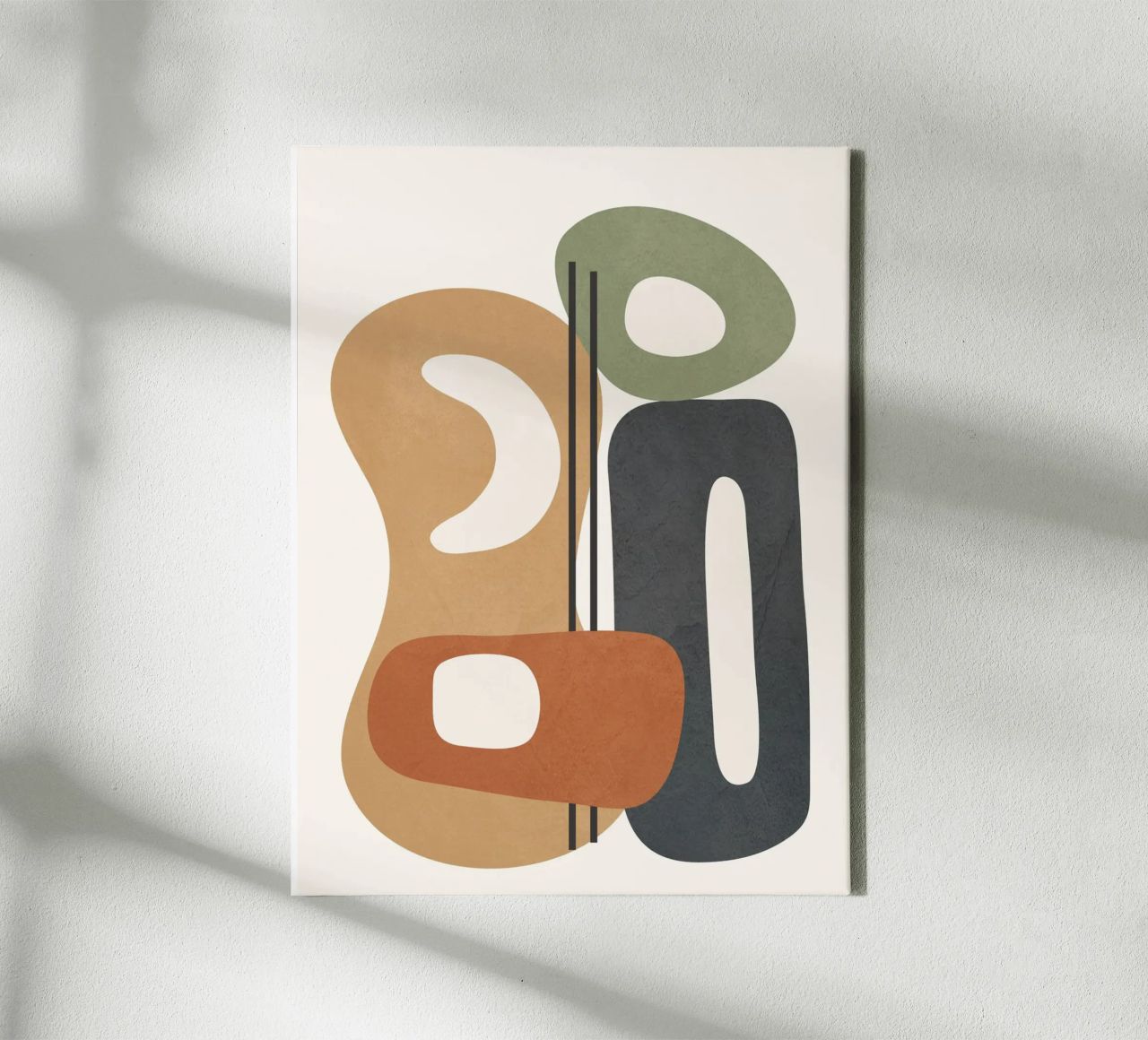 Modern Abstract Shapes 2 canvas by cityart