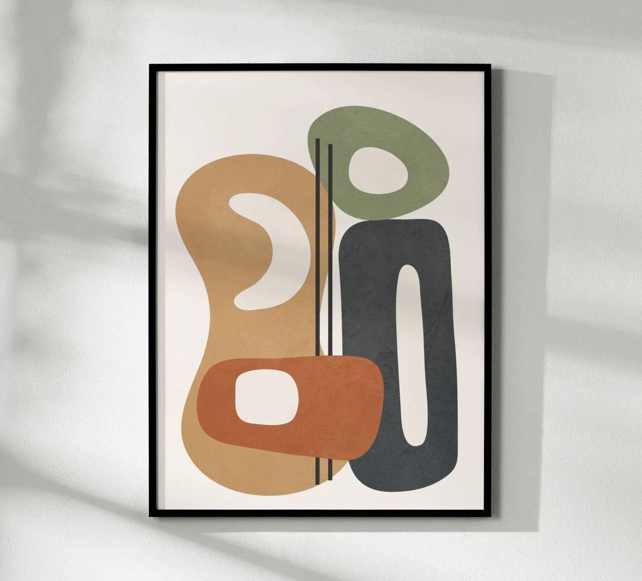 Modern Abstract Shapes 2 poster by cityart