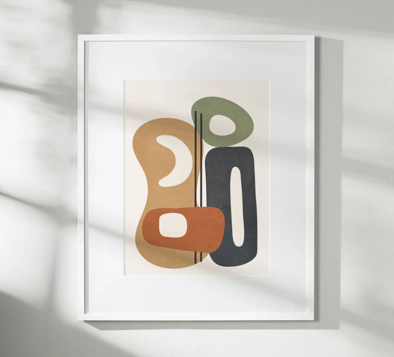 Modern Abstract Shapes 2 poster by cityart