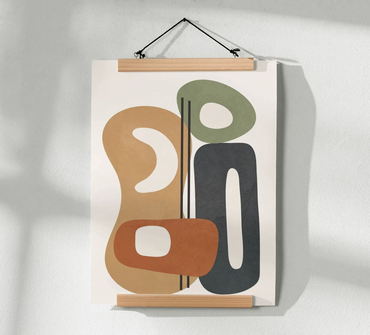 Modern Abstract Shapes 2 poster by cityart