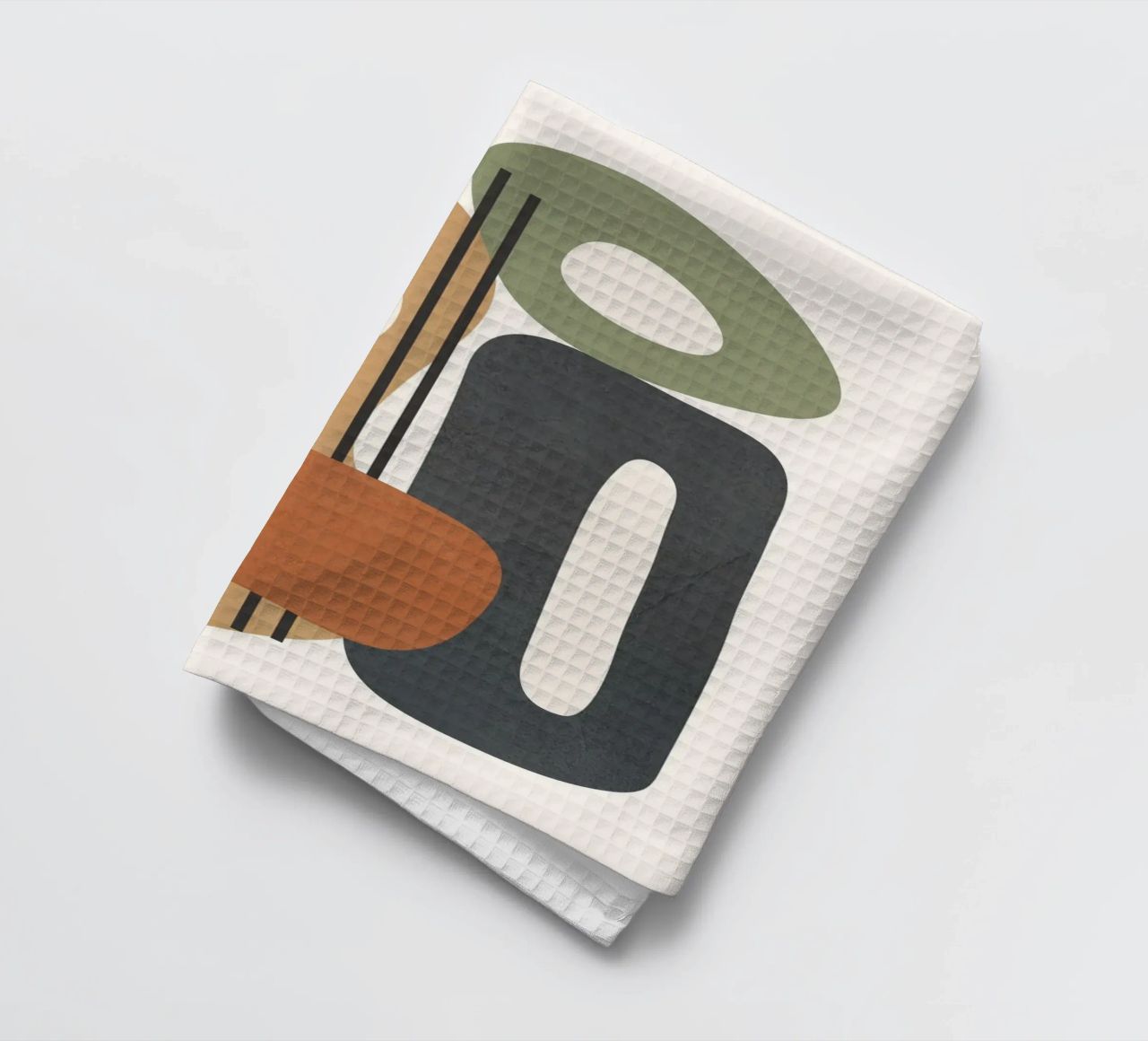 Modern Abstract Shapes 2 tea towel by cityart