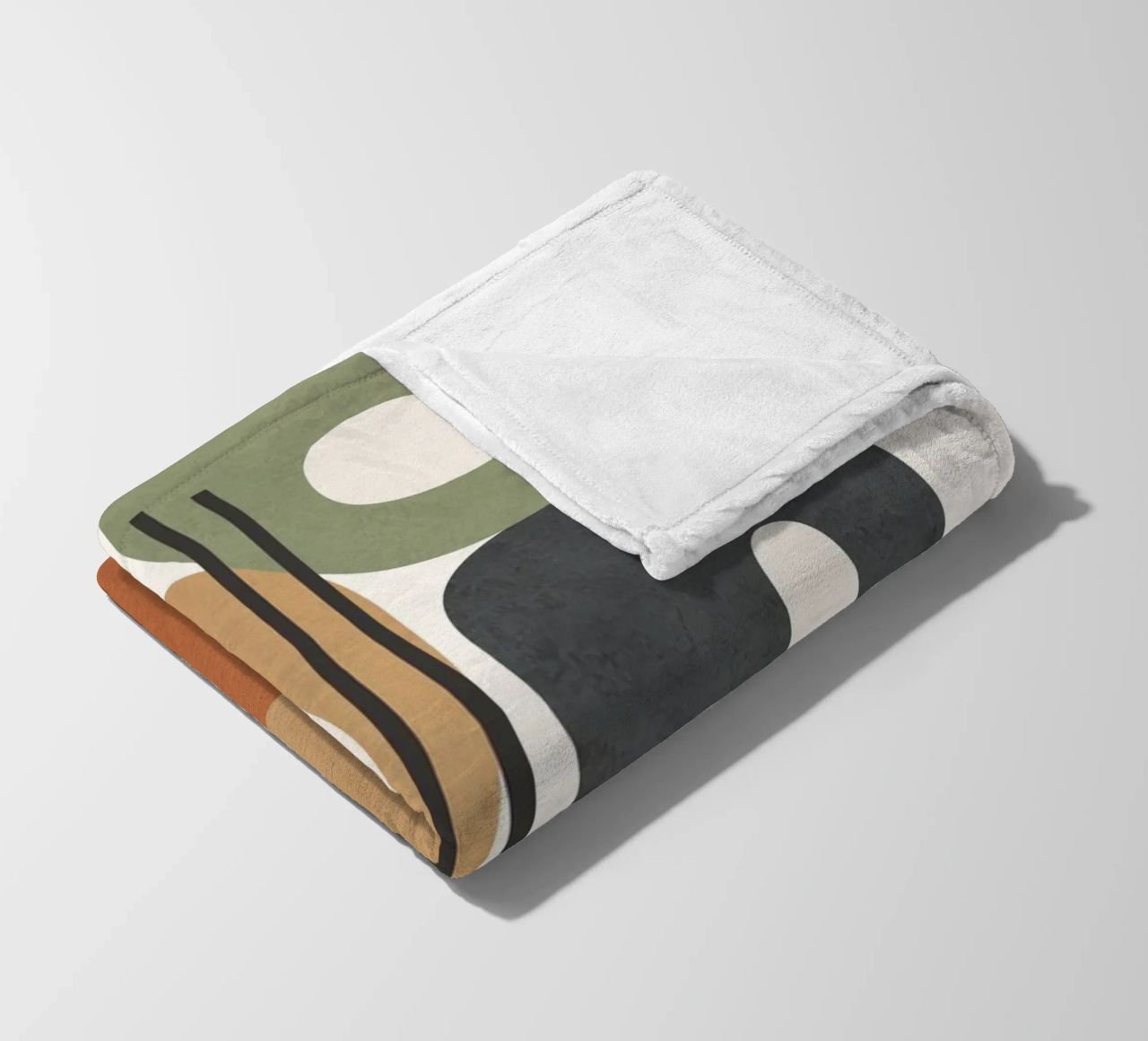 Modern Abstract Shapes 2 fleece blanket by cityart